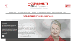 Desktop Screenshot of gesundheitsziele-oesterreich.at